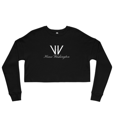 House Washington Signature Crop Sweatshirt - Black
